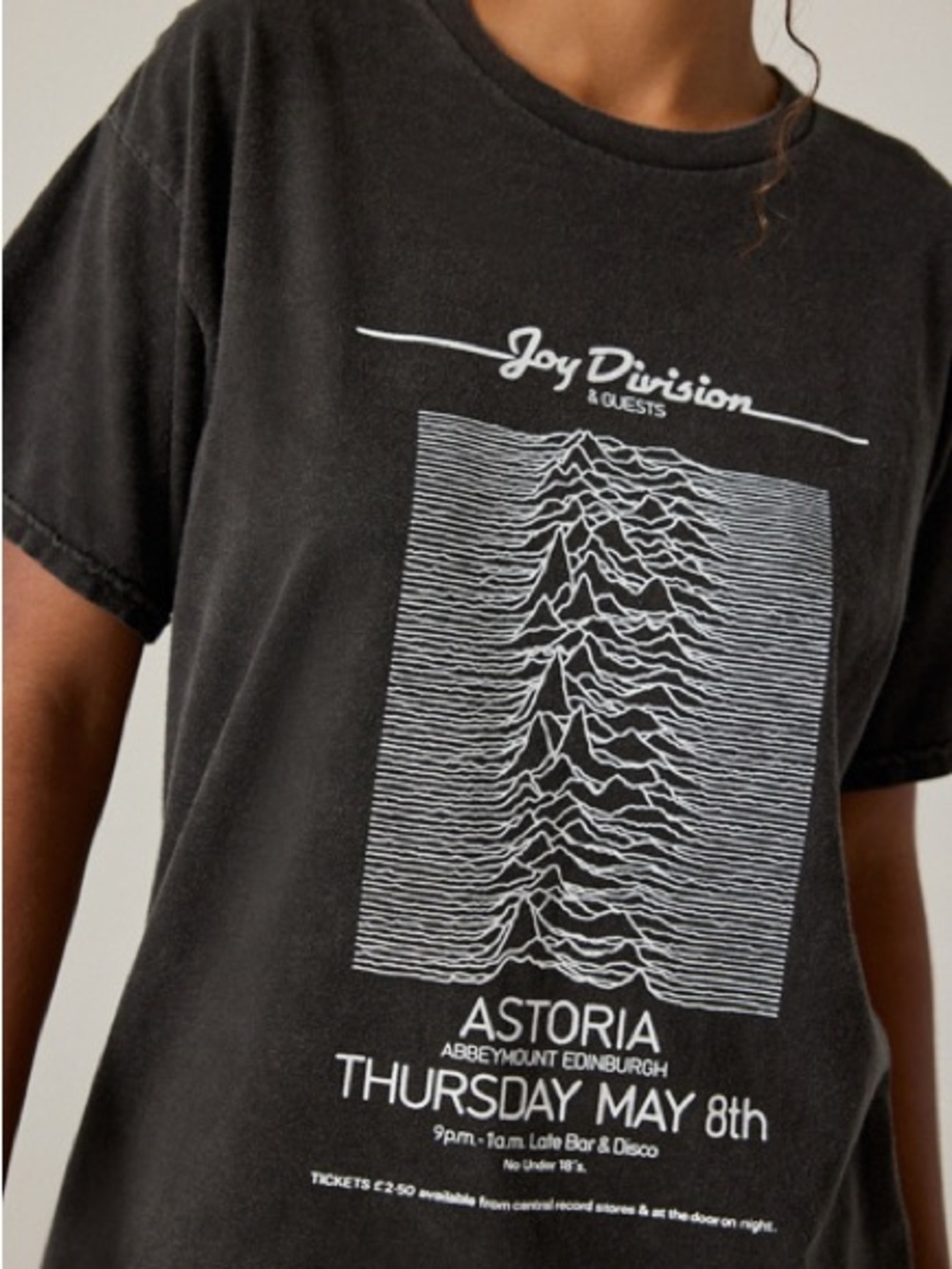 Joy Division band Astoria Concert vintage wash Graphic Tee